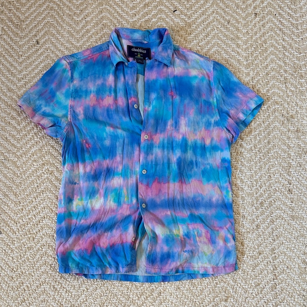 Chubbies Rayon Sunday Shirt Tie-Dye Casual Shirt
